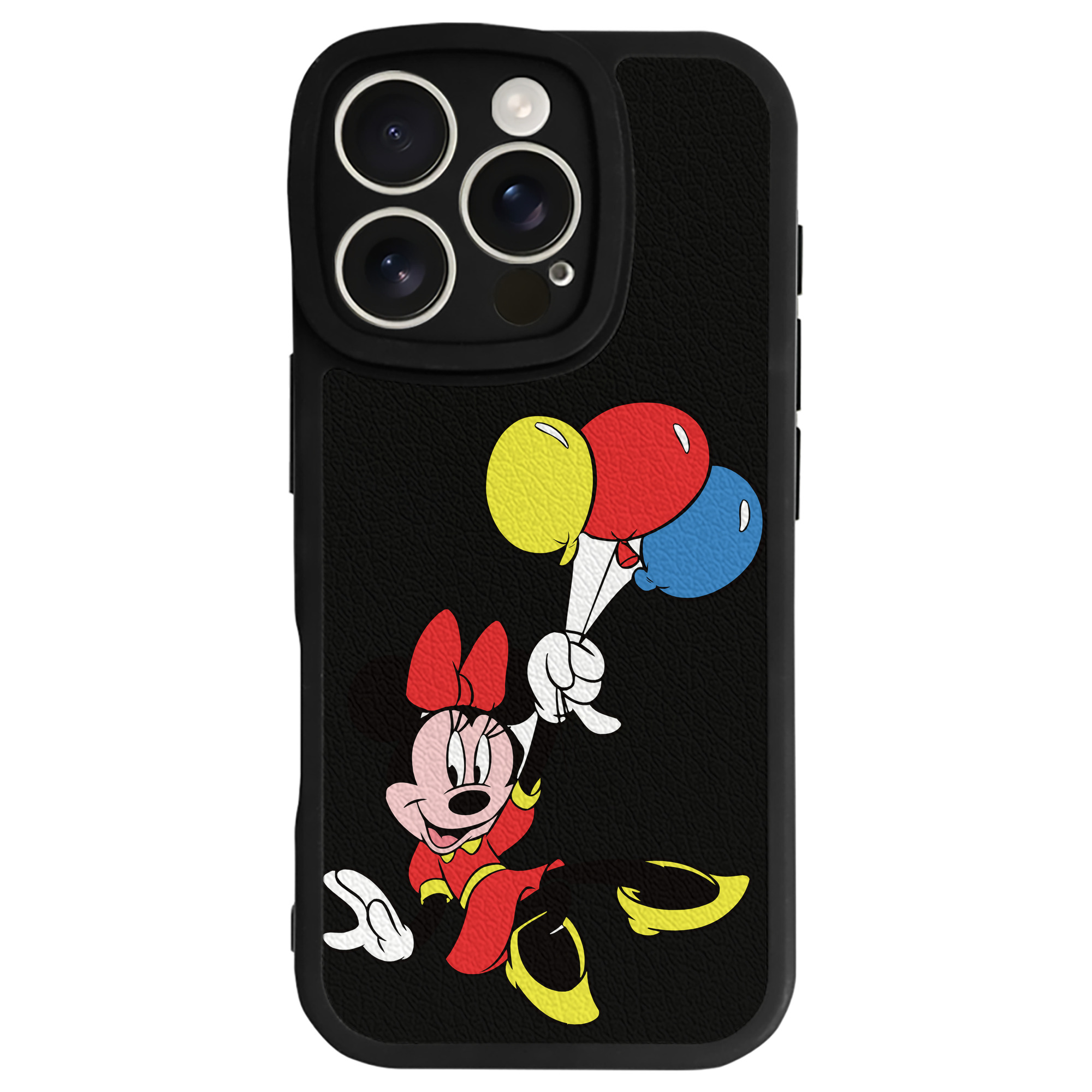 （画像用） ミッキーマウス Mickey Mouse 【iPhone 16シリーズ対応】シリコンスマホケース（レザー調） 材質：シリコン